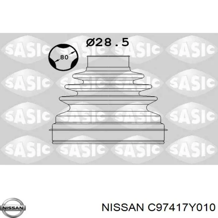 Пыльник шарнира угловых скоростей внутренний передний Nissan/Infiniti C97417Y010 цена, от 9.73 USD