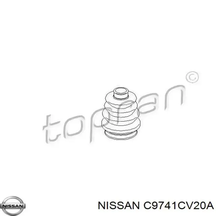 Bota de proteção interna de junta homocinética do semieixo dianteiro para Nissan JUKE (F15)
