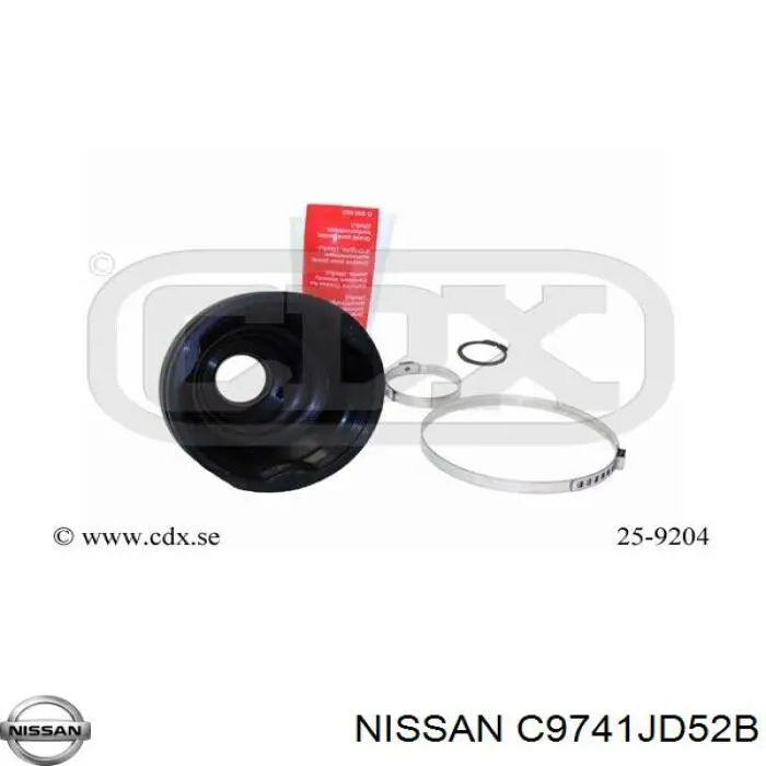Пыльник шарнира угловых скоростей внутренний передний левый Nissan/Infiniti C9741JD52B цена, от 10.57 USD