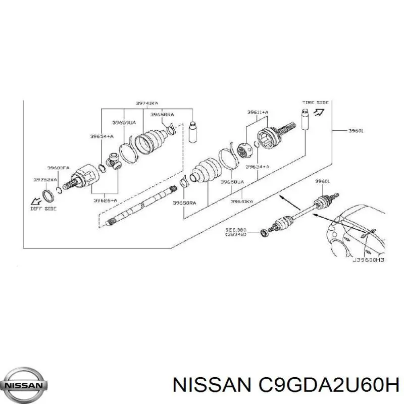 Купить C9GDA2U60H Nissan/Infiniti 