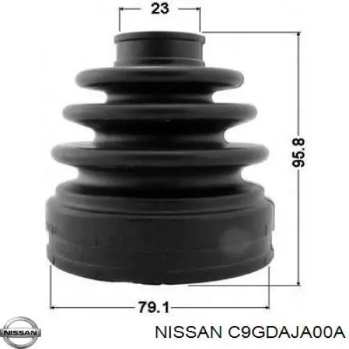 Пыльник шарнира угловых скоростей внутренний передний Nissan/Infiniti C9GDAJA00A цена, от 15.07 USD