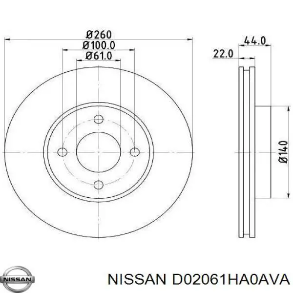  D02061HA0AVA Nissan/Infiniti