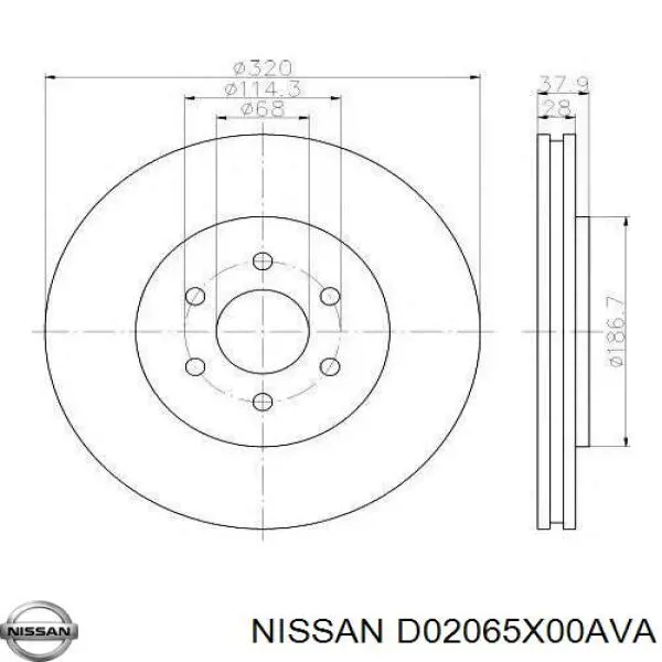 D02065X00AVA Nissan 