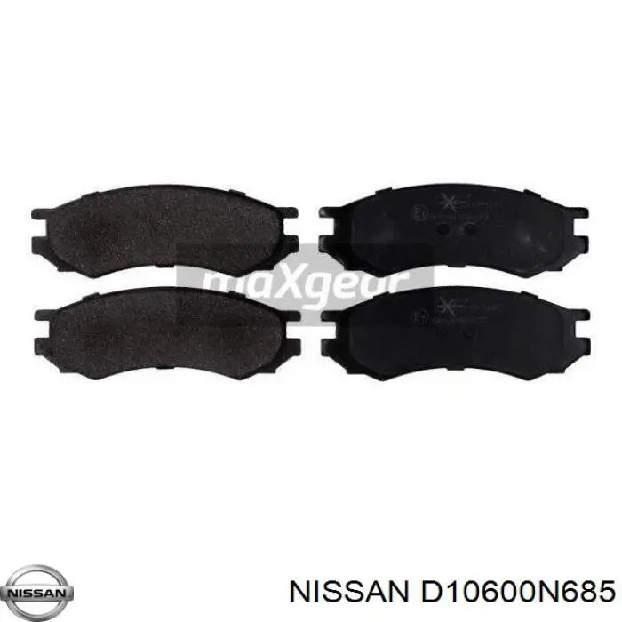 Передние тормозные колодки D10600N685 Nissan