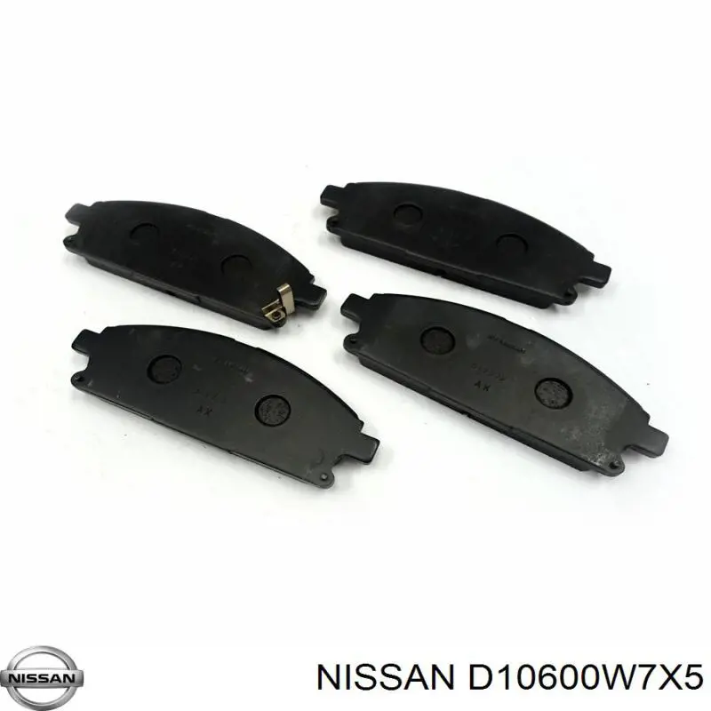 Pastillas de freno delanteras D10600W7X5 Nissan