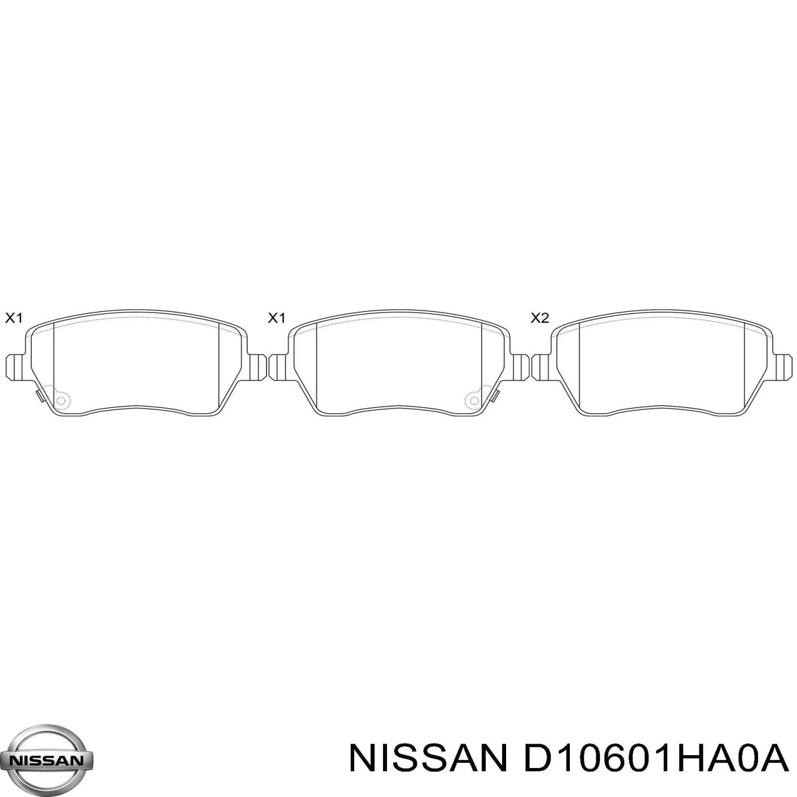 Колодки Nissan/Infiniti D10601HA0A цена, от 24.75 USD