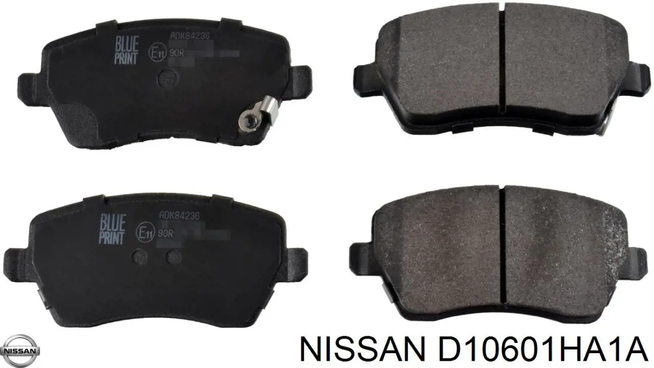 Передние тормозные колодки D10601HA1A Nissan