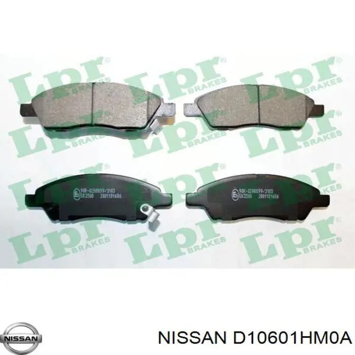 Передние тормозные колодки D10601HM0A Nissan