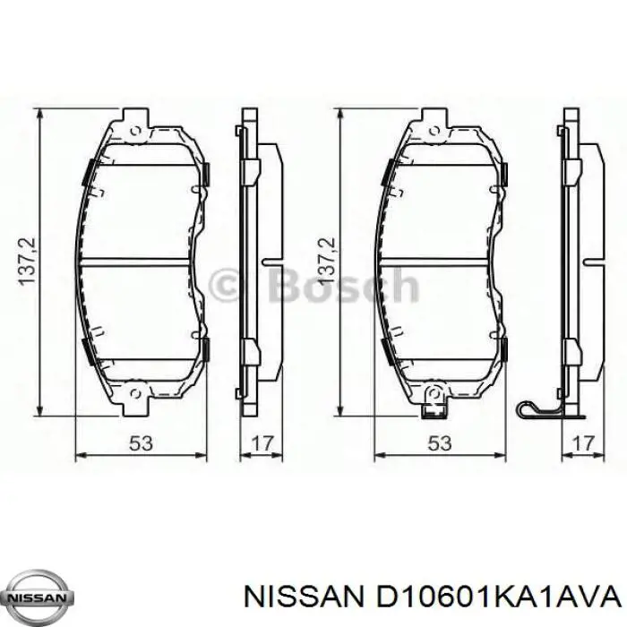  D10601KA1AVA Nissan/Infiniti