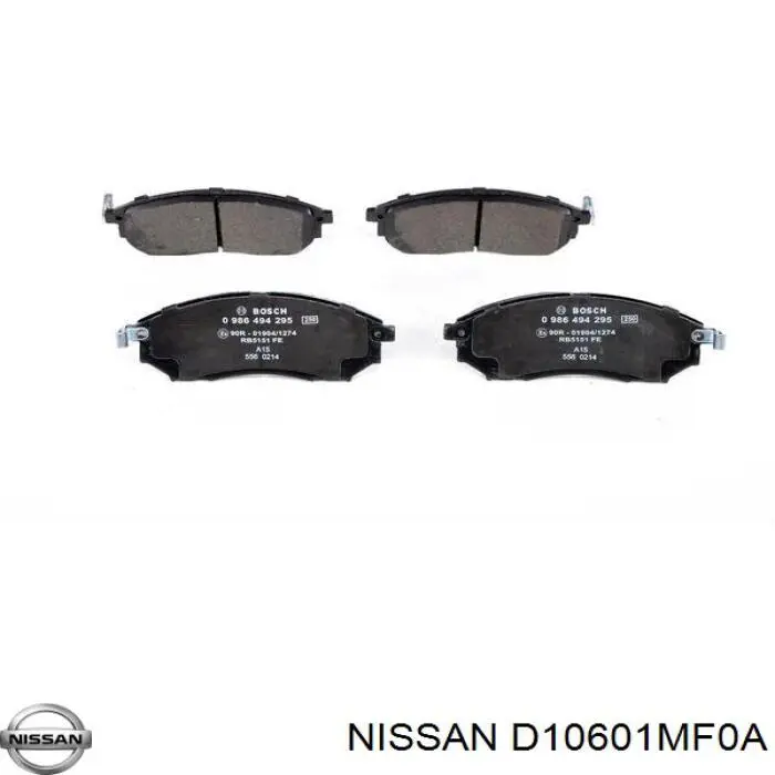 Колодки Nissan/Infiniti D10601MF0A цена, от 50.76 USD