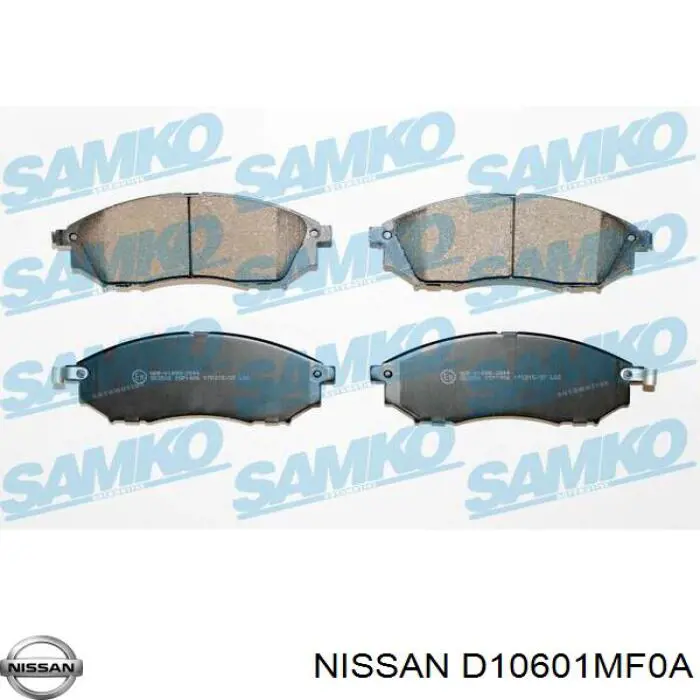 Купить D10601MF0A Nissan/Infiniti Колодки тормозные