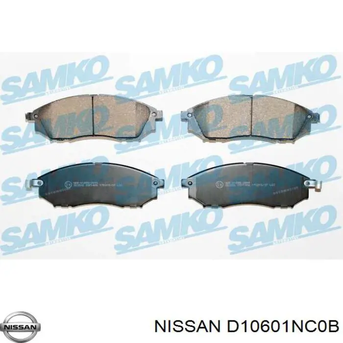 Передние тормозные колодки D10601NC0B Nissan