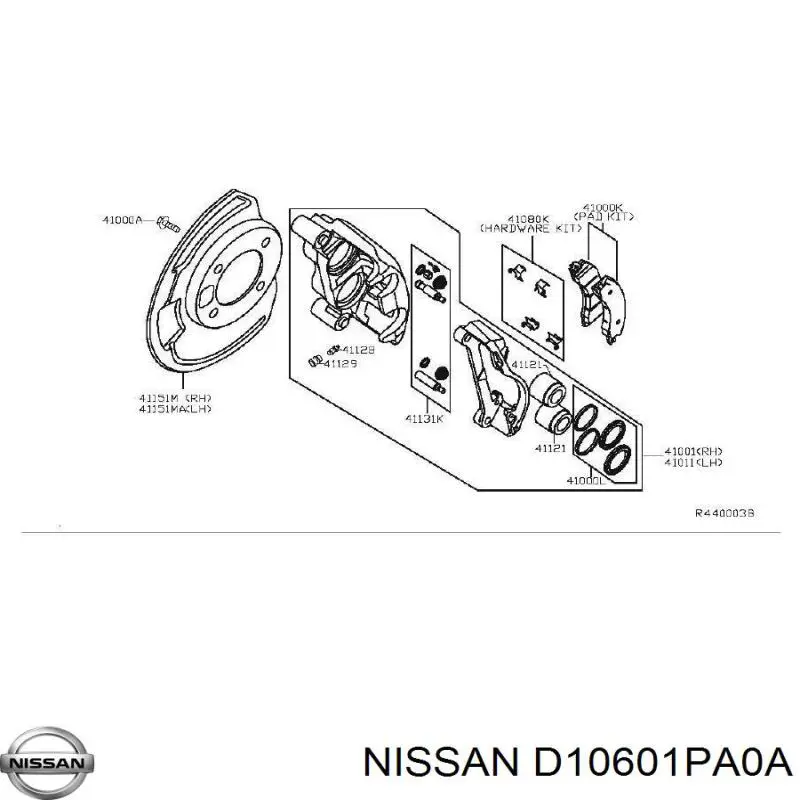 D10601PA0A Nissan/Infiniti Колодки передние