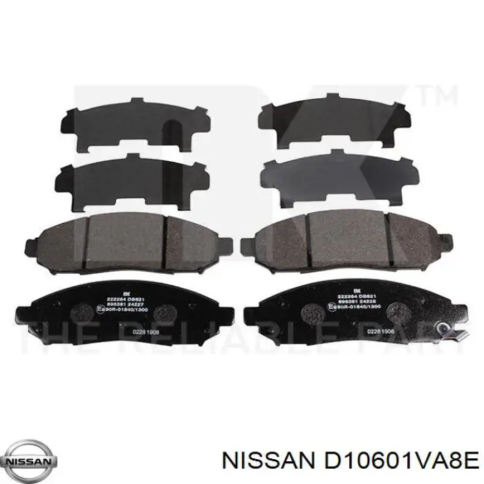 Тормозные колодки Nissan/Infiniti D10601VA8E