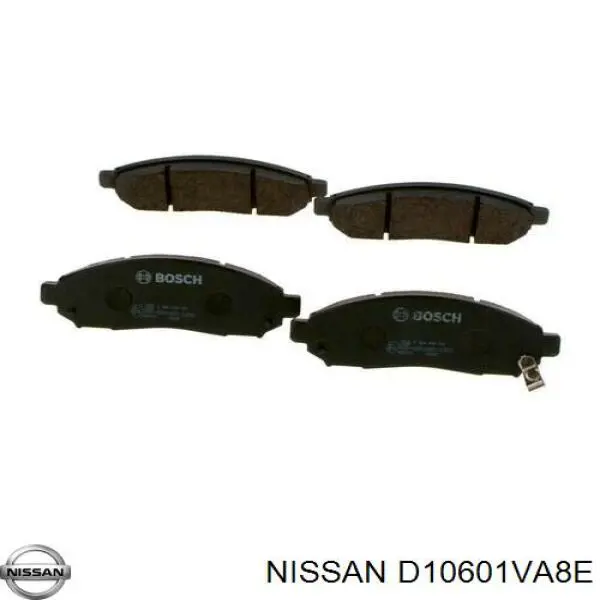 D10601VA8E Nissan колодки тормозные передние дисковые
