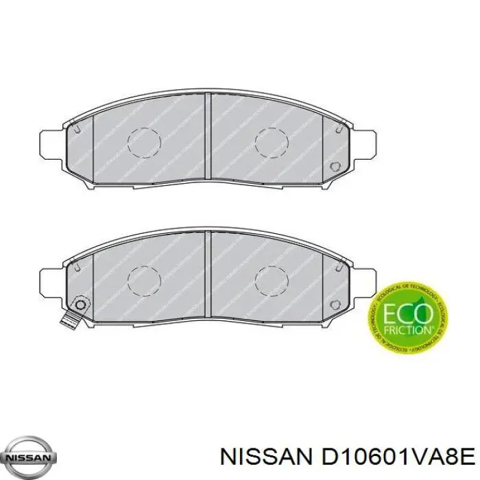 Купить D10601VA8E Nissan/Infiniti Колодки тормозные