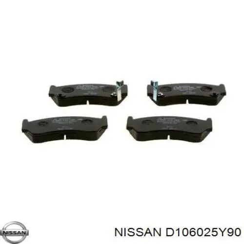 Передние тормозные колодки D106025Y90 Nissan