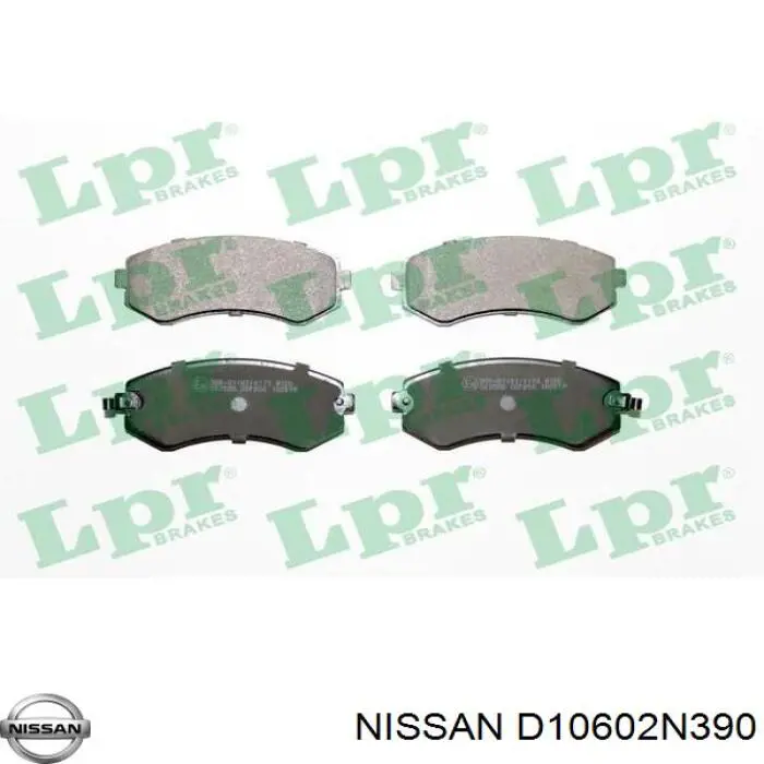 Купить D10602N390 Nissan/Infiniti Колодки тормозные