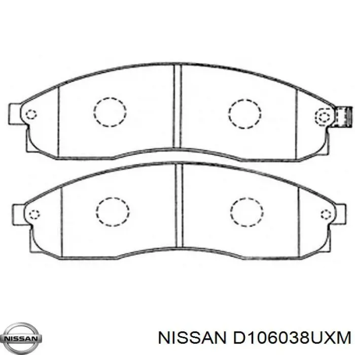 D106038UXM Nissan/Infiniti Колодки передние