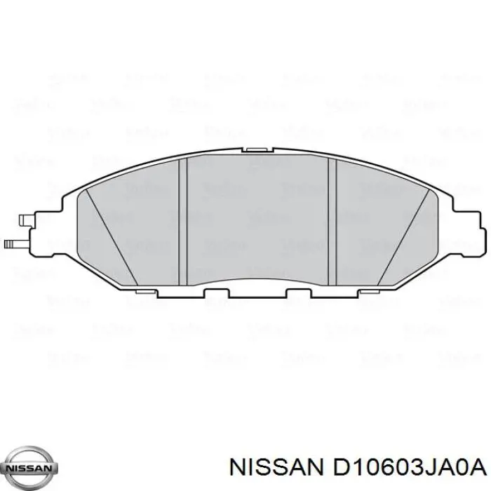 Передние тормозные колодки D10603JA0A Nissan