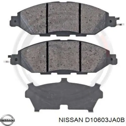 Колодки Nissan/Infiniti D10603JA0B цена, от 99.21 USD