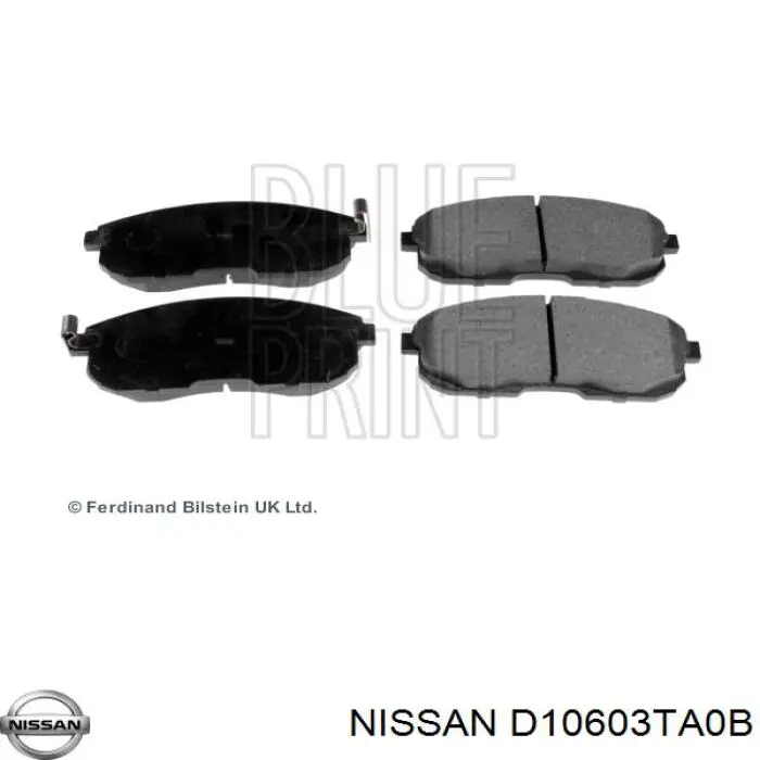 Передние тормозные колодки D10603TA0B Nissan/Infiniti