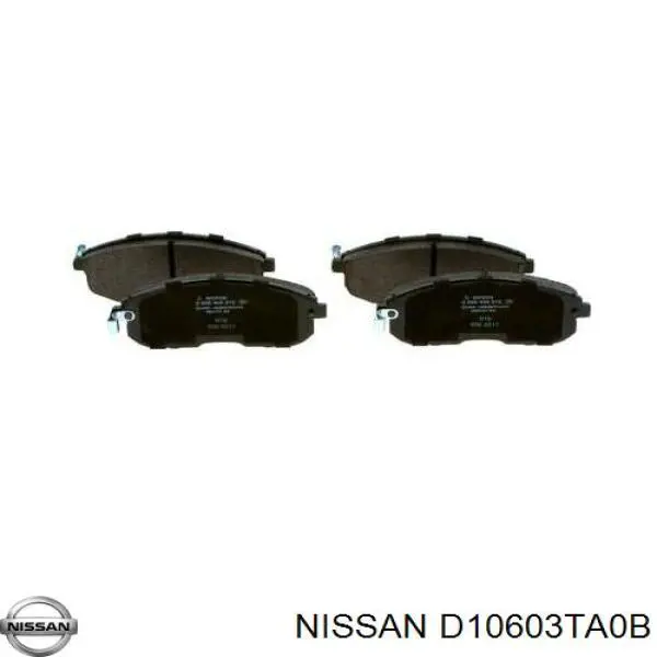 Купить D10603TA0B Nissan/Infiniti Колодки тормозные