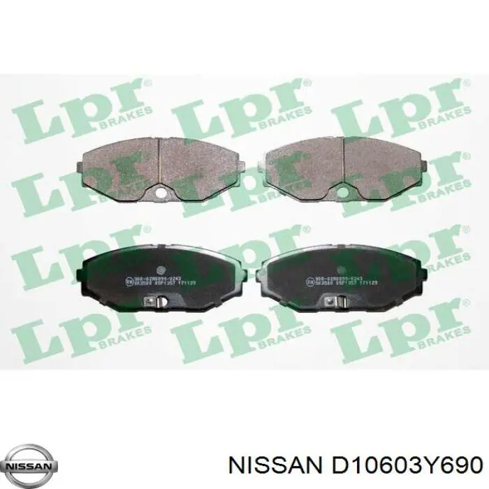 Колодки Nissan/Infiniti D10603Y690 цена, от 26.55 USD