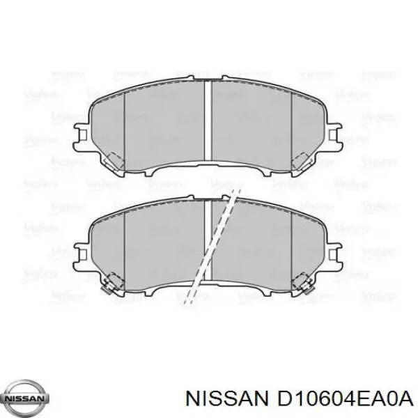 Купить D10604EA0A Nissan/Infiniti Колодки тормозные