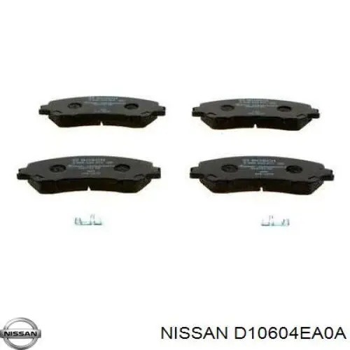 Передние тормозные колодки D10604EA0A Nissan/Infiniti