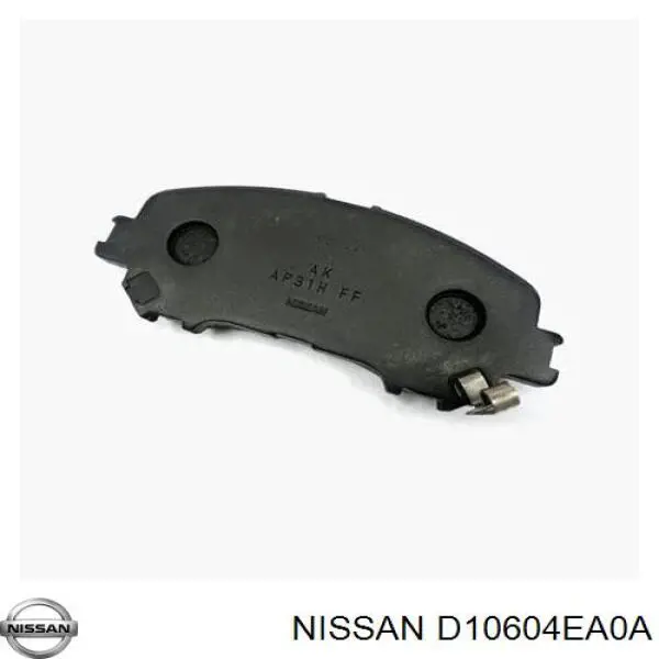 Колодки тормозные передние дисковые Nissan D10604EA0A