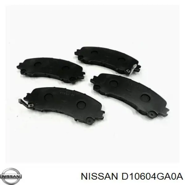 Тормозные колодки Nissan/Infiniti D10604GA0A