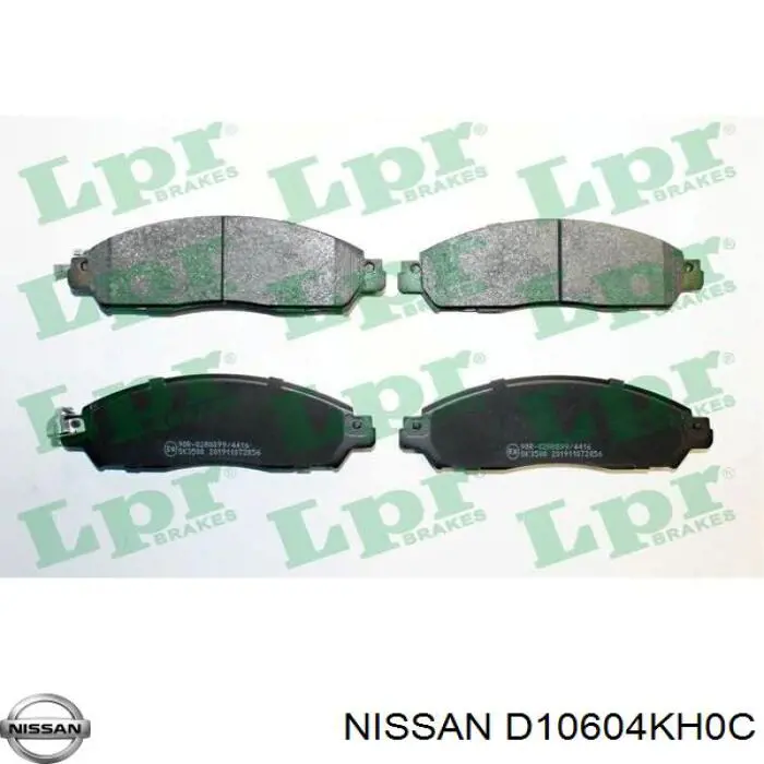 Передние тормозные колодки D10604KH0C Nissan