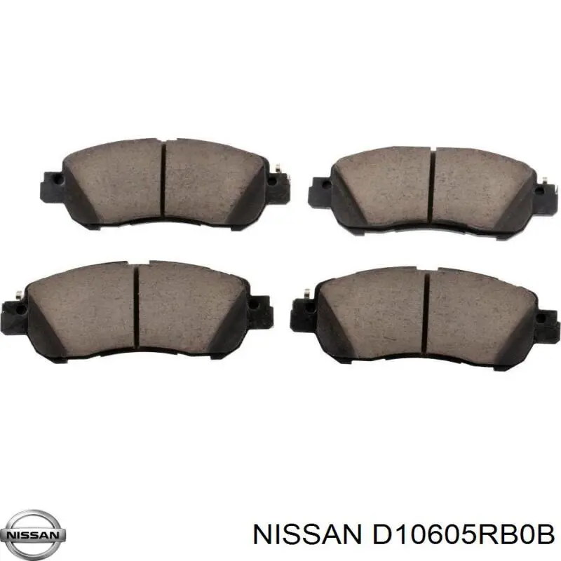 D10605RB0A Nissan sapatas do freio dianteiras de disco