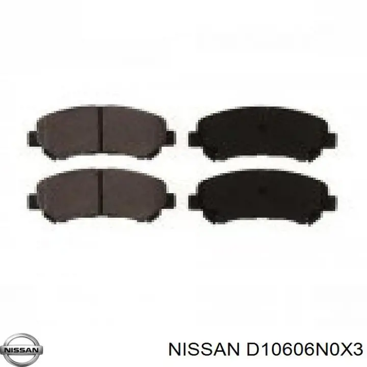 D10606N0X3 Nissan/Infiniti Колодки передние