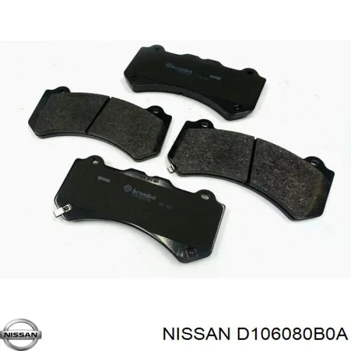 Купить D106080B0A Nissan/Infiniti Колодки тормозные