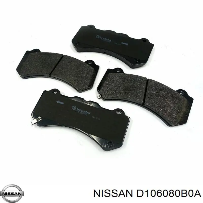 Колодки Nissan/Infiniti D106080B0A цена, от 83.65 USD