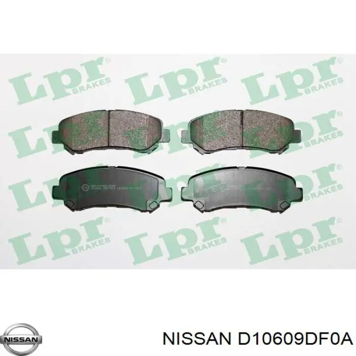 Передние тормозные колодки D10609DF0A Nissan