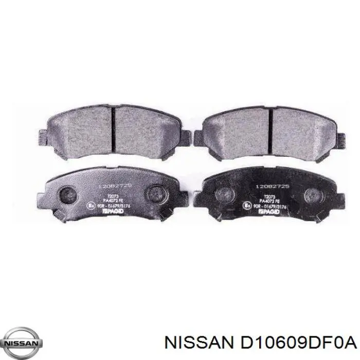 Купить D10609DF0A Nissan/Infiniti Колодки тормозные