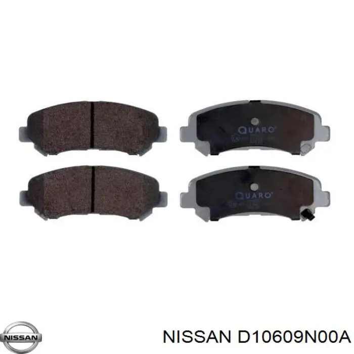 Передние тормозные колодки D10609N00A Nissan