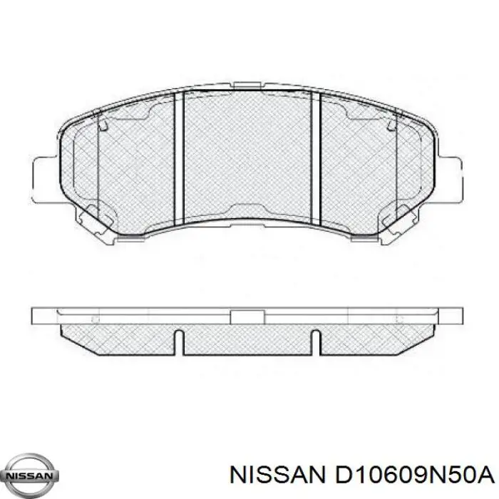 Купить D10609N50A Nissan/Infiniti Колодки тормозные