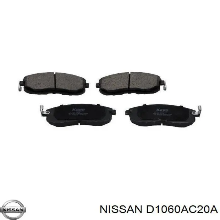 D1060AC20A Nissan передние тормозные колодки