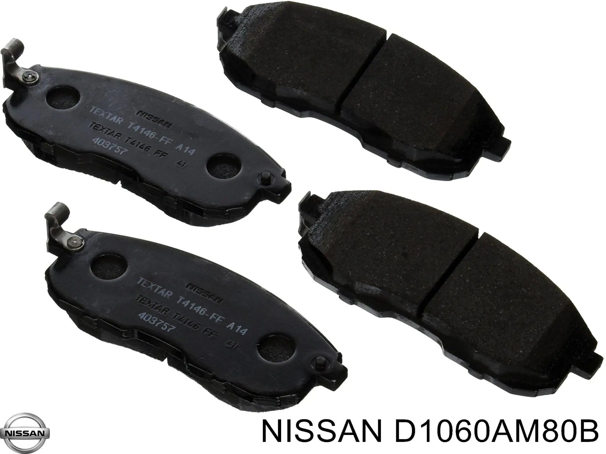 Передние тормозные колодки D1060AM80B Nissan