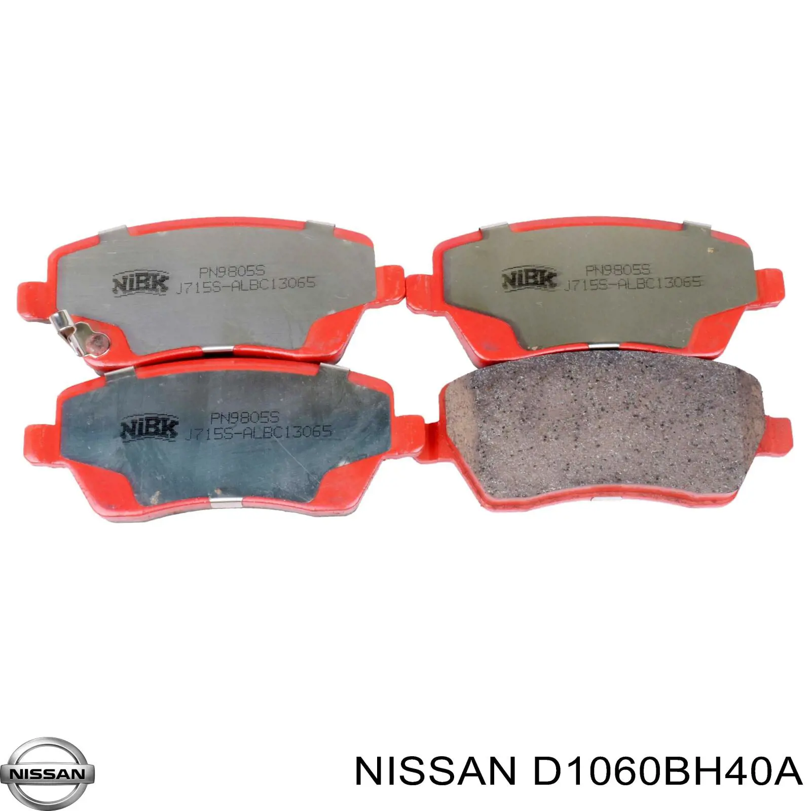 Передние тормозные колодки D1060BH40A Nissan/Infiniti