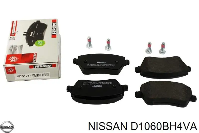 Купить D1060BH4VA Nissan/Infiniti Колодки тормозные