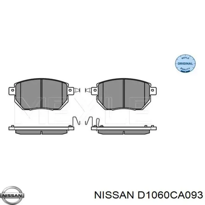 Колодки Nissan/Infiniti D1060CA093 цена, от 31.81 USD