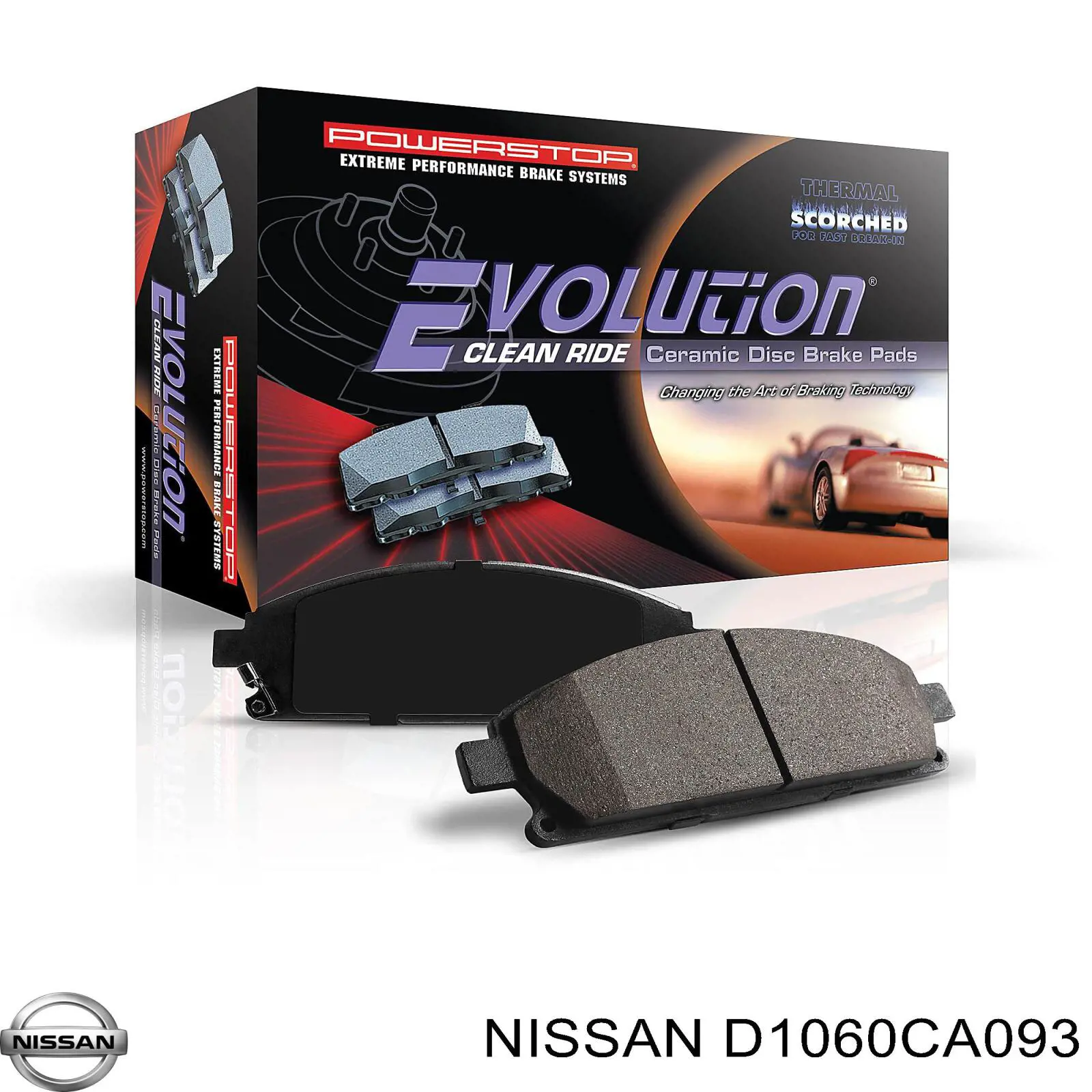 Тормозные колодки Nissan/Infiniti D1060CA093