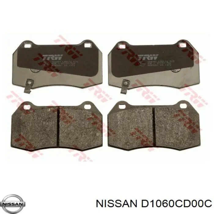 Передние тормозные колодки D1060CD00C Nissan/Infiniti