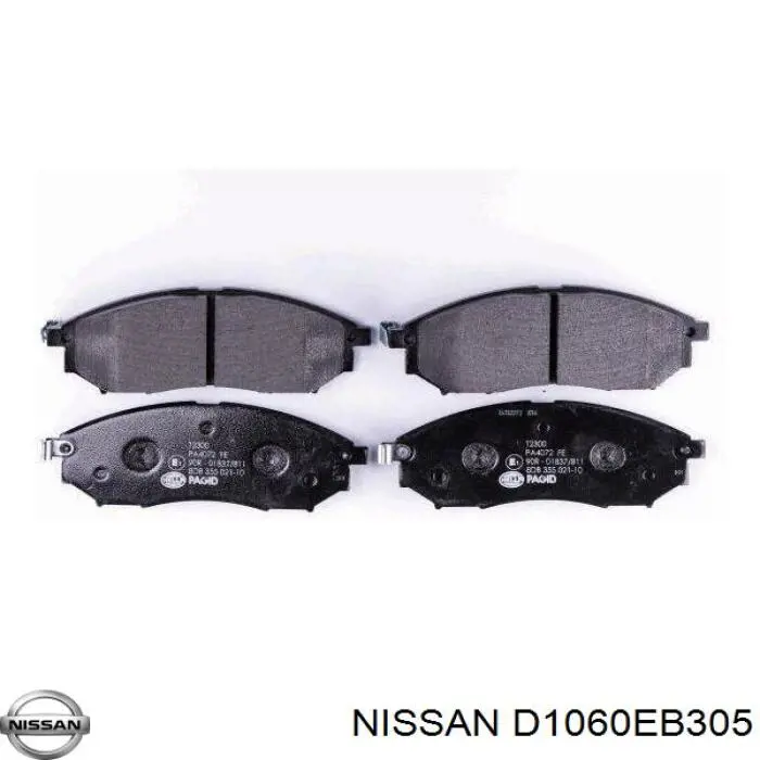 Купить D1060EB305 Nissan/Infiniti Колодки тормозные