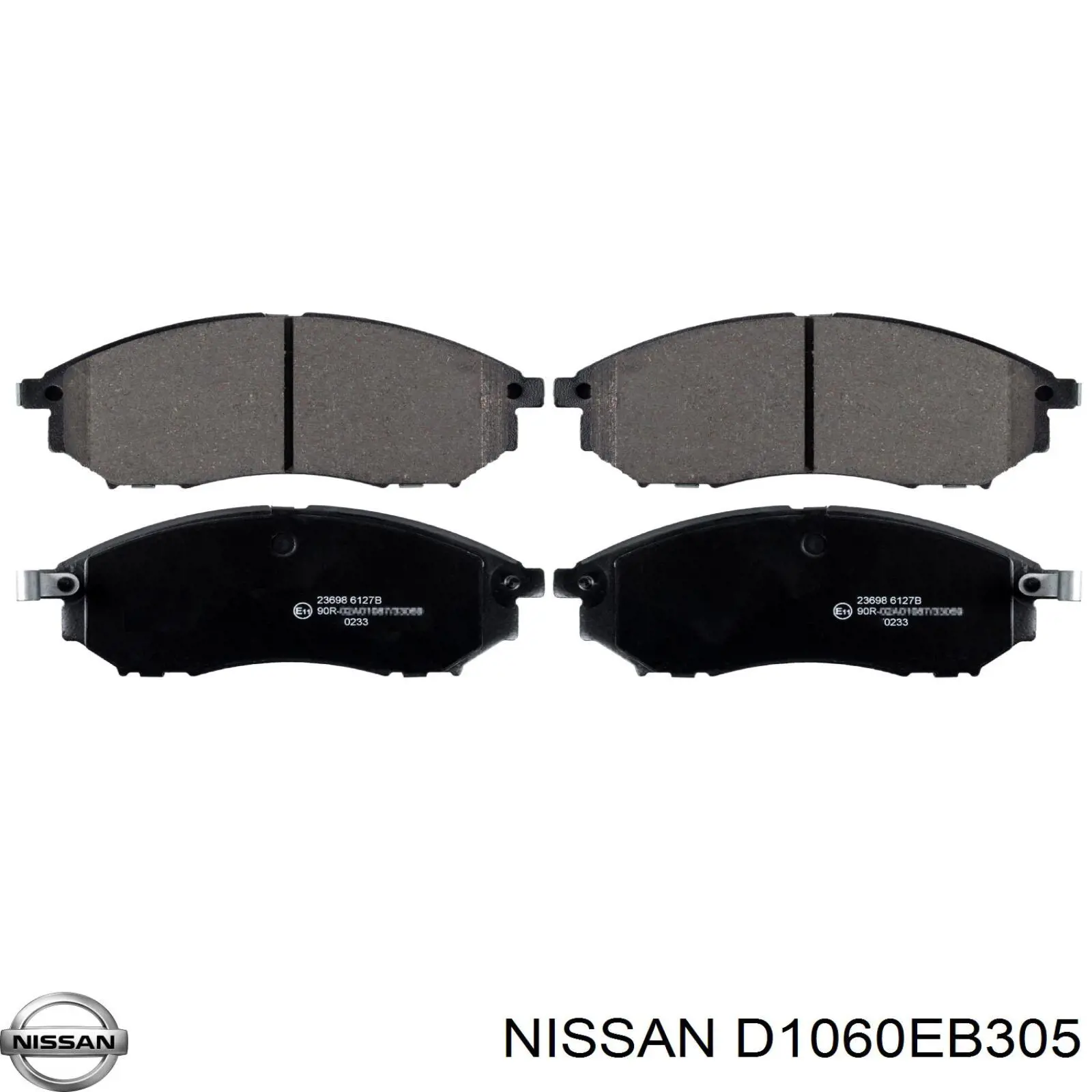 Колодки Nissan/Infiniti D1060EB305 цена, от 38.49 USD